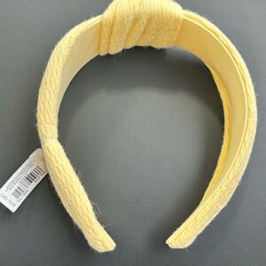 NWT AERIE Yellow Knitted Headband - Soft Knot Padded Style